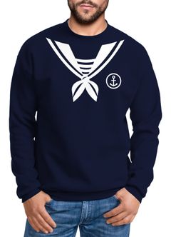 Sweatshirt Herren Matrose Sailor Fasching Fasching-Shirt Fun-Shirt Karneval Fastnacht Moonworks®