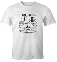 Herren T-Shirt Angler-Shirt That fish was so big Moonworks®