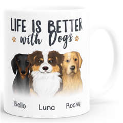 Tasse Hund Motiv personalisierte Geschenke mit Name Hundebesitzer Hundeliebhaber SpecialMe®