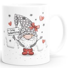 Kaffee-Tasse Frohe Weihnachten Wichtel Zwerg Gnom Weihnachtsmotiv persönliche Geschenke SpecialMe®