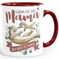 Kaffee-Tasse Otter Glück ist eine Mama wie dich zu haben schönes Muttertagsgeschenk Spruch SpecialMe®