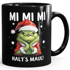 Tasse Weihnachten Mi Mi Mi Halts Maul Geschenkidee Weihnachtsnörgler Weihnachtsmuffel MoonWorks®
