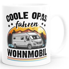 Kaffee-Tasse Camping coole Opas fahren Wohnmobil Geschenk für Großvater Campingfan Spruch lustig Moonworks®