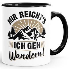 Kaffee-Tasse Wanderer Mir reichts ich geh wandern Geschenke für Wanderfreunde Outdoor Moonworks®