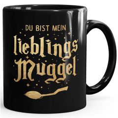Kaffee-Tasse Du bist mein Lieblingsmuggel Lieblingsmensch Geschenk Weihnachten Geburtstag Moonworks®