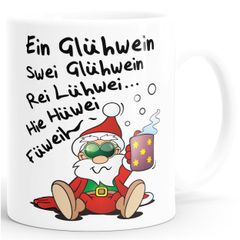 Kaffee-Tasse Glühwein Spruch lustig Weihnachten Weihnachtsmarkt Nikolaus Weihnachtsmann Moonworks®
