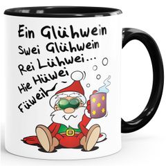 Kaffee-Tasse Glühwein Spruch lustig Weihnachten Weihnachtsmarkt Nikolaus Weihnachtsmann Moonworks®