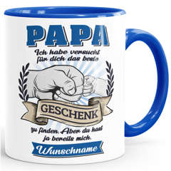 Kaffee-Tasse personalisiert Papa Wir haben versucht für dich das beste Geschenk zu finden Tochter Sohn Vater Moonworks®