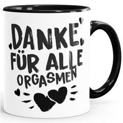 Kaffee-Tasse Danke für alle Orgasmen Geschenk Liebe lustig Freund Mann Frau Freundin Moonworks®