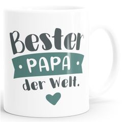 Kaffee-Tasse Beste/r Mama/Papa der Welt Geschenk Mütter Väter Geburtstag Weihnachten Danke sagen Moonworks®