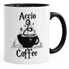 Kaffee-Tasse Spruch Accio Coffee Teetasse Keramiktasse MoonWorks®