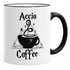 Kaffee-Tasse Accio Coffee Spruch-Tasse Kaffeetasse Teetasse Keramiktasse 