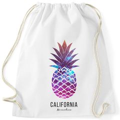 Turnbeutel Ananas Pineapple Hipster Beutel Tasche Jutebeutel Gymsac Stringbag Drawstring Autiga®