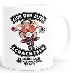 Geburtstags-Tasse Club Der Alten Schachteln Geschenk-Tasse für ältere Frauen Kaffee-Tasse Runder Geburtstag Moonworks®