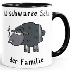 Kaffeetasse Das Schwarze Schaf der Familie MoonWorks®
