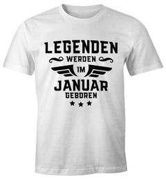 Legenden werden im Monat geboren Herren T-Shirt Geburtstag Birthday Legends are born Moonworks®