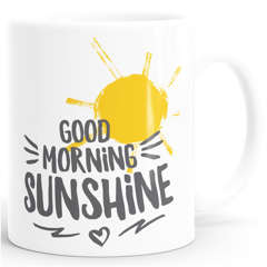 Kaffee-Tasse Good Morning Sunshine einfarbig MoonWorks®
