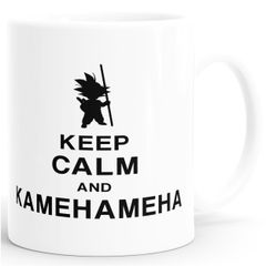 Son Goku Tasse Keep Calm and Kamehameha Dragon Ball einfarbig MoonWorks®
