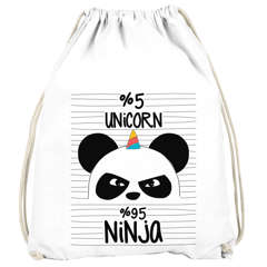 Einhorn Ninja Turnbeutel Unicorn Pandicorn Panda Moonworks®