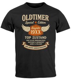 Herren T-Shirt Geburtstag Oldtimer Special Edition Design Spruch Lustig Top Zustand Geschenk für Männer MoonWorks®