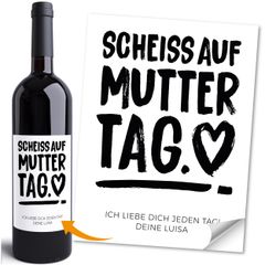 Weinetiketten Geschenkidee Muttertag Mama Spruch lustig Flaschenetiketten selbstklebend Wein Geschenk Moonworks®
