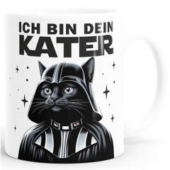 Kaffee-Tasse Ich bin dein Kater Wortspiel Filmzitat Parodie Geschenke für Papa zum Vatertag MoonWorks®
