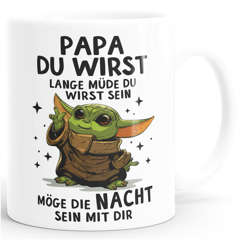 Tasse Papa du wirst müde du wirst sein lustiger Spruch Fantasy Meme Geschenk zum ersten Vatertag MoonWorks®