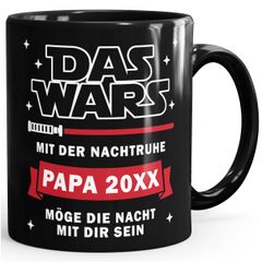 Kaffee-Tasse für werdende Väter mit Spruch Das Wars mit der Nachtruhe lustige Geschenke zum ersten Vatertag MoonWorks®