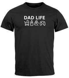 Herren T-Shirt Lustig Papa Vatertag Icon Design Printshirt Geschenkidee Männertag Moonworks®