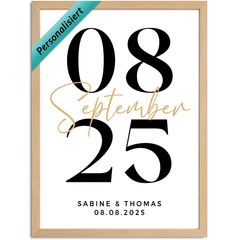 Poster Hochzeit personalisiert Datum Namen anpassbar Bildgeschenk Paar Couple Wandbild SpecialMe®