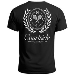 Herren T-Shirt Backprint Tennis Club Aufdruck Grafikshirt Sport Printshirt  Fashion Streetstyle Neverless®