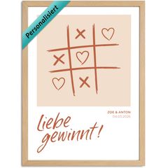 Poster Hochzeit Hochzeitstag Liebe gewinnt Bild Geschenk Brautpaar personalisierte Hochzeitsgeschenke SpecialMe®