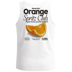 Herren Tank-Top Backprint Orange Spritz Club Sommer Fashion Printshirt Grafikshirt Muskelshirt Neverless®