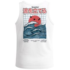 Herren Tank-Top Backprint Japan Asien Fernost Design Printshirt Fashion Streetstyle Muskelshirt Männer Neverless®