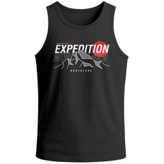 Herren Tank-Top mit Print Expedition Adventure Berge Wandern Outdoor Fashion Sommer Muskelshirt Neverless®