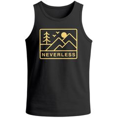 Herren Tank-Top Printshirt Outdoor Design Minimalismus Berge Printshirt Sommer Fashion Muskelshirt Neverless®