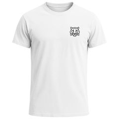 Herren T-Shirt Baumwolle mit Brustlogo bedruckt Polygon Tiger  Sommer Fashion Männer Streetstyle Neverless®