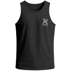 Herren Tank-Top mit Print Teddy Polygon Design Brustlogo Sommer Fashion Streetstyle Männer Muskelshirt Neverless®