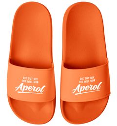 Badeschlappen Spruch lustig Die tut nix Sommer Urlaub Badelatschen Damen Aufdruck bedruckt Moonworks®