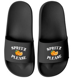 Badeschlappen Spruch Spritz Please Badelatschen Damen Aufdruck bedruckt Sommer Urlaub Accessoire Moonworks®