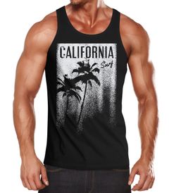Cooles Herren Tank-Top California Surf Palmen Neverless®