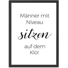 Poster Bilder Badezimmer Wand-Deko Bad WC lustige Sprüche Digitaldruck MoonWorks®