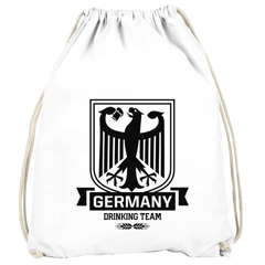 Lustiger WM Herren Turnbeutel Germany Drinking Team Deutschland Fan-Shirt Moonworks®