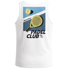 Herren Tank-Top Backprint Padel Club Tennis Retro Vintage Fashion Trend Sport Grafikshirt Muskelshirt Neverless®