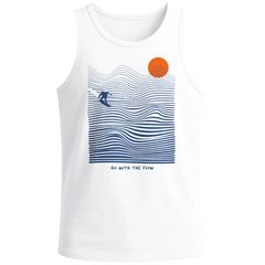 Herren Tank-Top Surf-Design Sommer Grafikshirt im minimalistischen Look Fashion Streetstyle Muskelshirt Neverless®