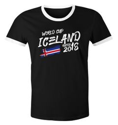 Herren T-Shirt WM-Shirt Island Iceland Ísland Fan-Shirt WM 2018 Fußball Weltmeisterschaft Moonworks®