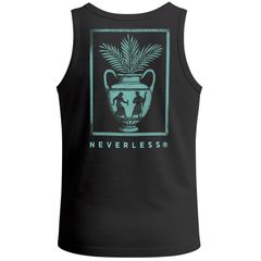 Herren Tank-Top Backprint Vase Antik Palmwedel Fashion Streetstyle Sommer Muskelshirt Neverless®