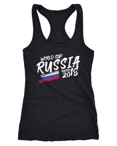 Damen Tank-Top Russland Russia Fußball WM Weltmeisterschaft 2018 World Cup Fan-Shirt Moonworks®