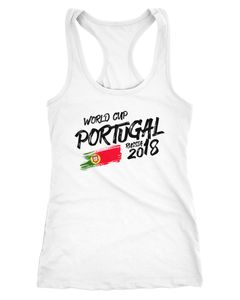 Damen Tanktop Portugal Fußball WM Weltmeisterschaft 2018 World Cup Fan-Shirt Moonworks®