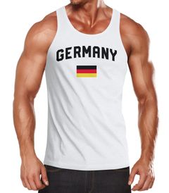 Herren Deutschland Tanktop Fußball WM Weltmeisterschaft 2018 World Cup Fan-Shirt Germany Moonworks®